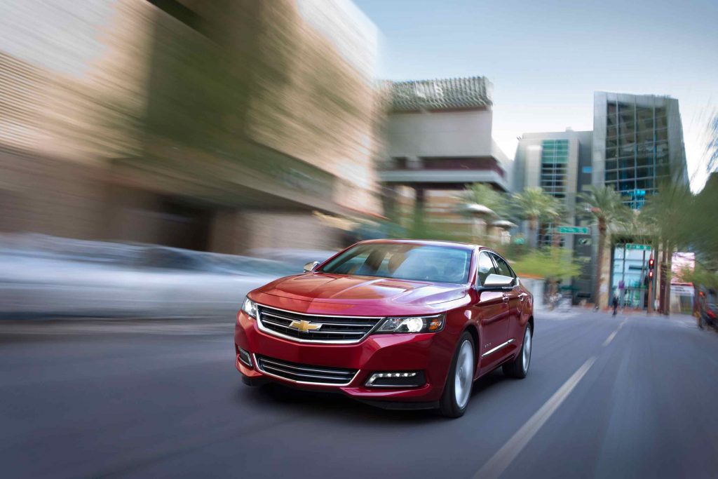 A red Chevrolet Impala. A Diminished Value Appraiser in Topeka, Kansas call 772-359-4300.